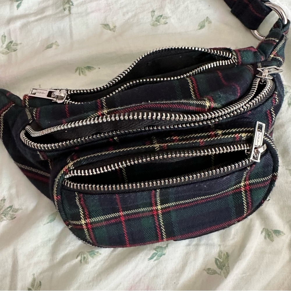 Brandy Melville Plaid Fanny Pack